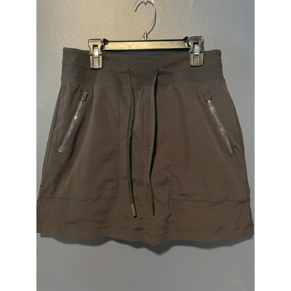 Athleta Trekkie Skort 4 Black Hiking Active Skirt Built In Shorts